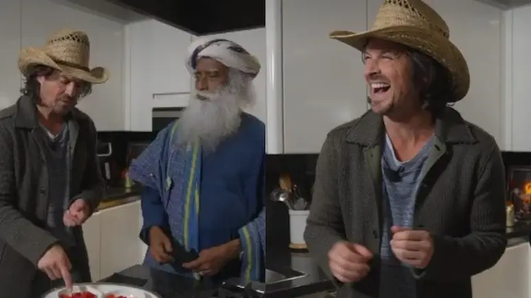 Ian Somerhalder, Sadhguru go viral with blind taste test