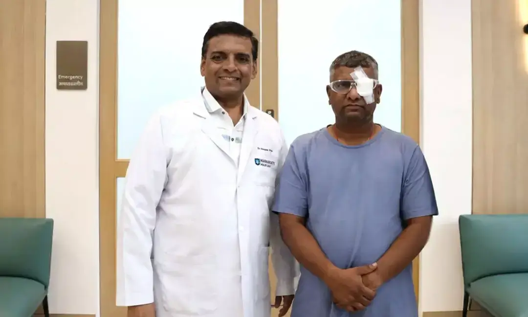 Mumbai doctors save airport worker’s eye after glass injury