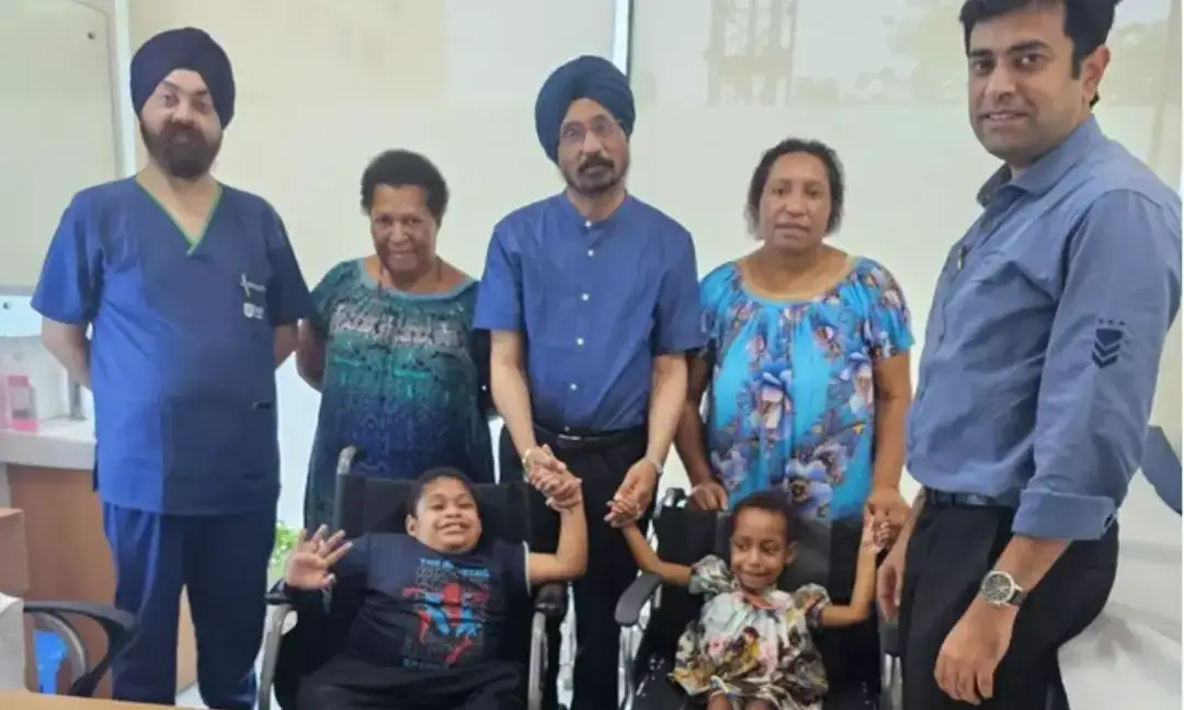 Two Papua New Guinea children get life-changing surgery in India