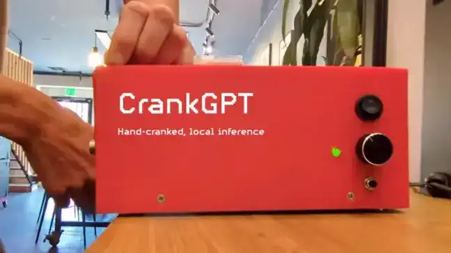 Hand-powered private AI, that makes users feel how hard it's thinking, launched in Europe